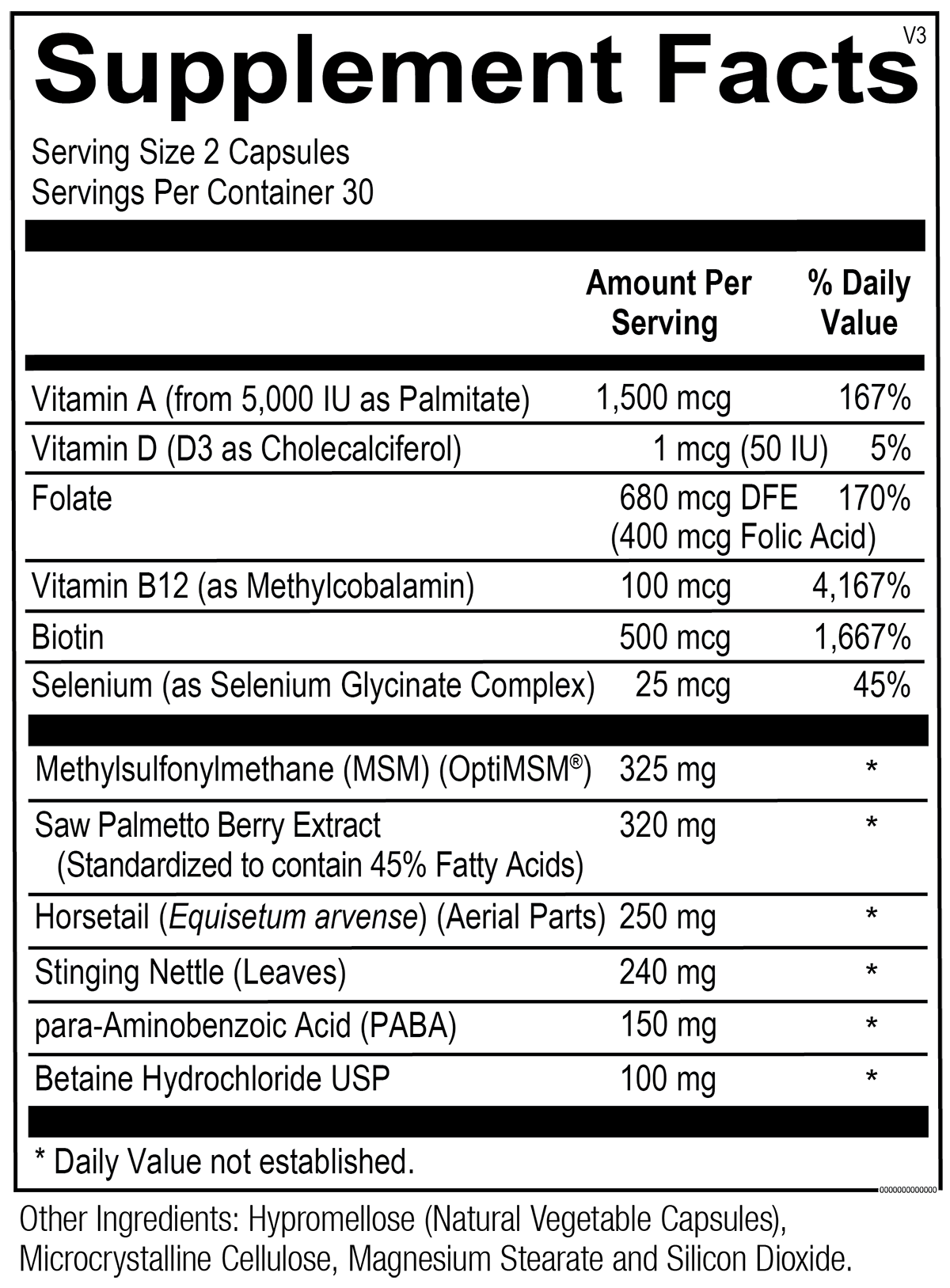 Supplement Facts