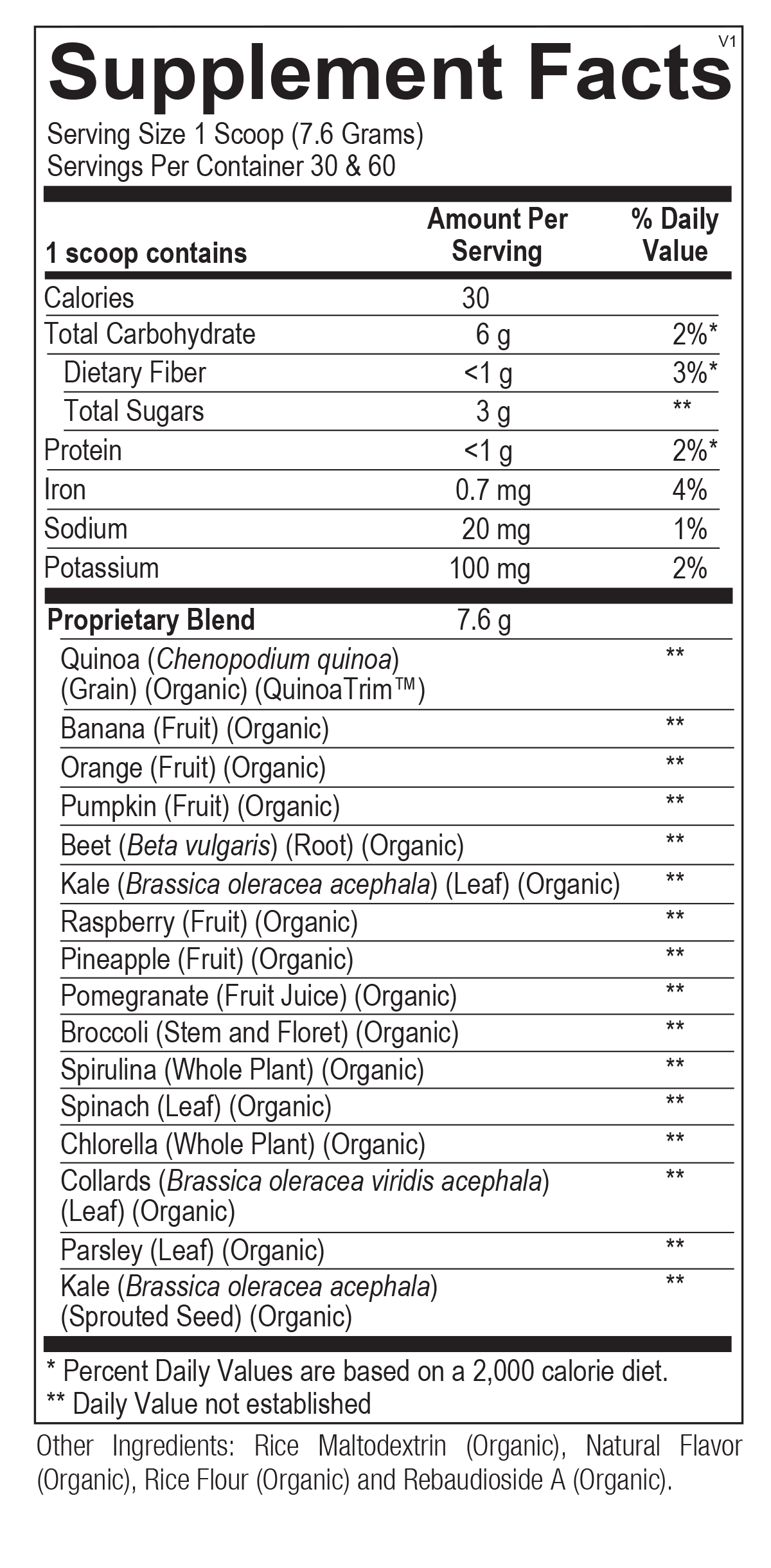 Supplement Facts