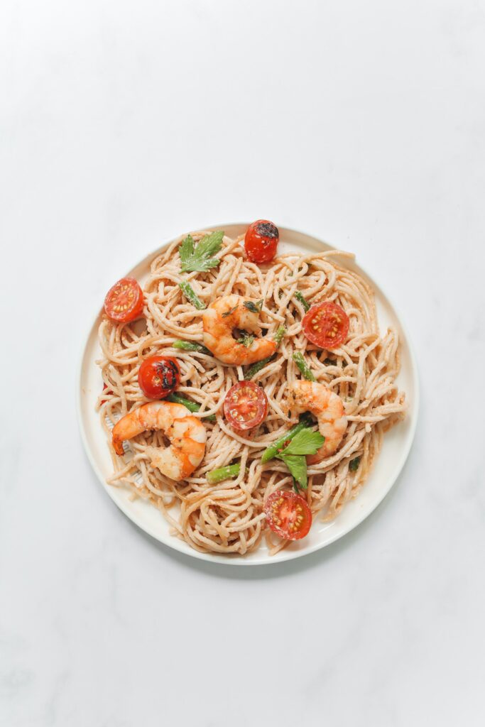 Lemon Parmesan Shrimp Pasta