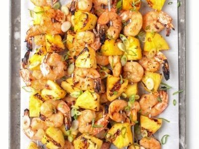 Grilled Shrimp & Pinneaple Skewers