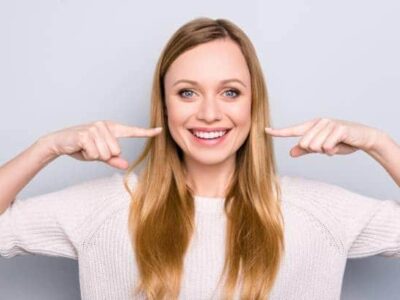 Woman smiling