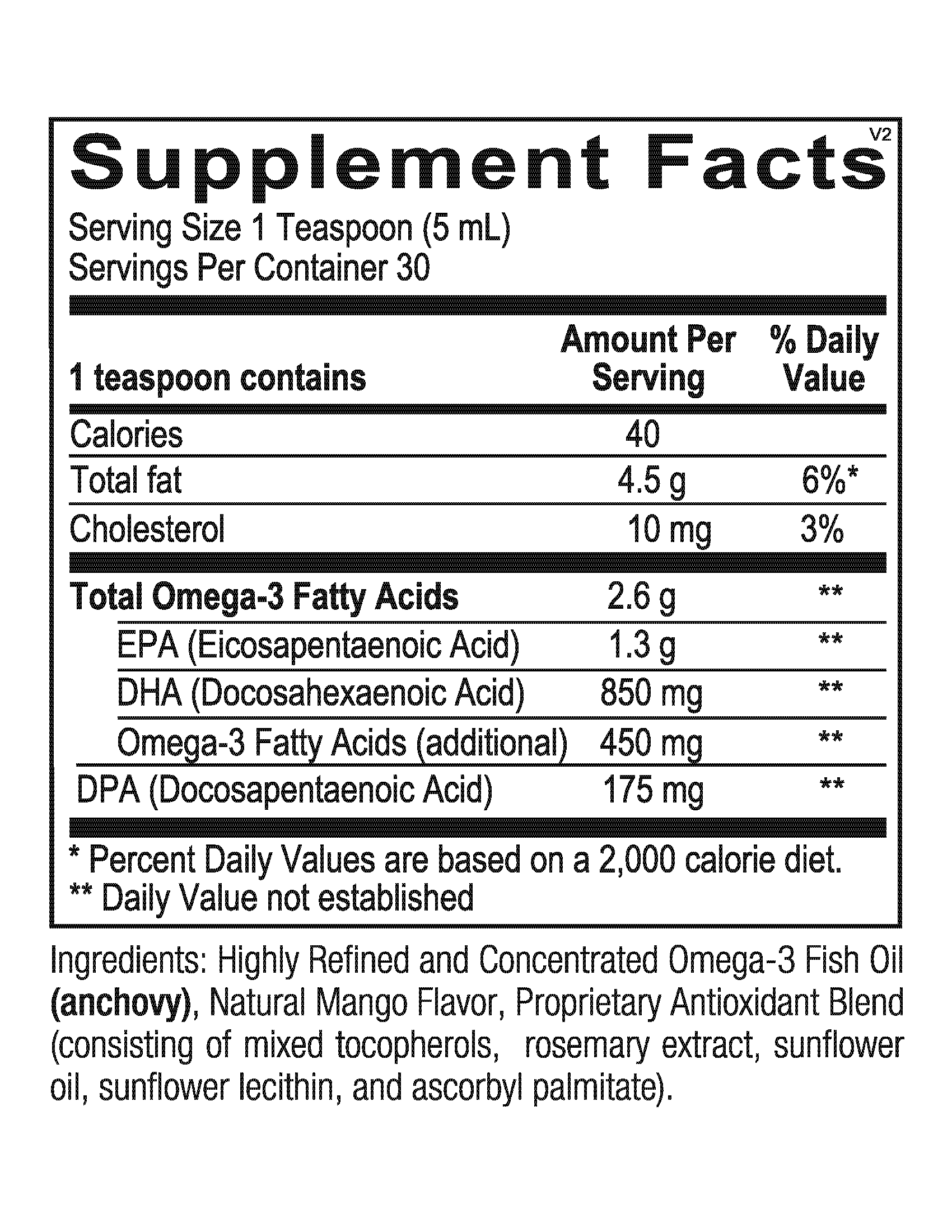 Orthomega® Liquid Fish Oil Mango Ortho Molecular MTHFR Doctors